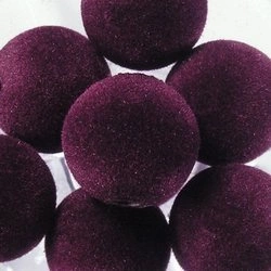 spheres 20 mm flocked beads