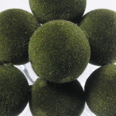 spheres 20 mm flocked beads