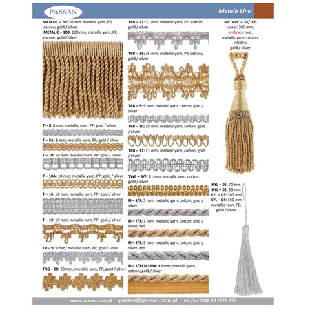 T - 8 (50 m) metallic braid
