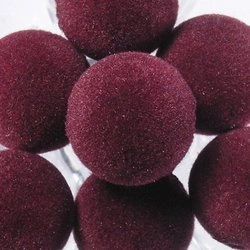 spheres 20 mm flocked beads