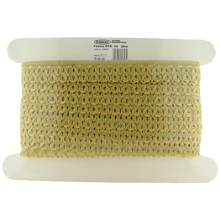 STR - 34 (25 m) тесьма металлизированная 