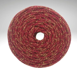 PEP-5/F (100 m) flache Satinkordel mit Metallic-Garn-Anteil