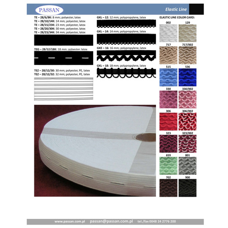 GKL - 14 (50 m) elastic lace