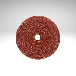 PEP-5/F (100 m) flache Satinkordel mit Metallic-Garn-Anteil