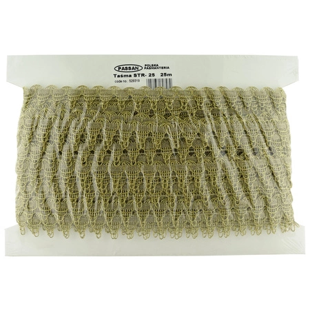 STR - 25 (25 m) тесьма металлизированная