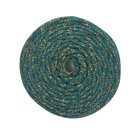 PEP-5/F (100 m) - flat satin cord with metallic yarn