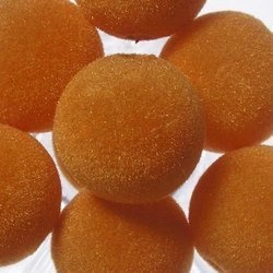 spheres 12 mm flocked beads 