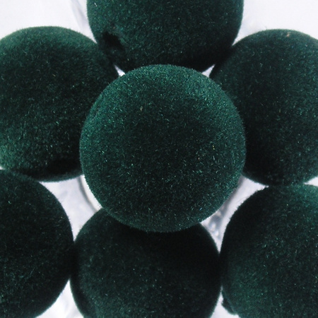 spheres 20 mm flocked beads