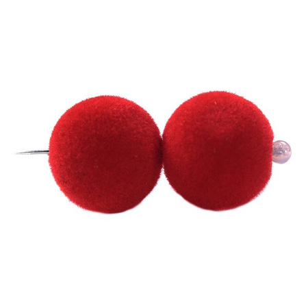 spheres 12 mm flocked beads