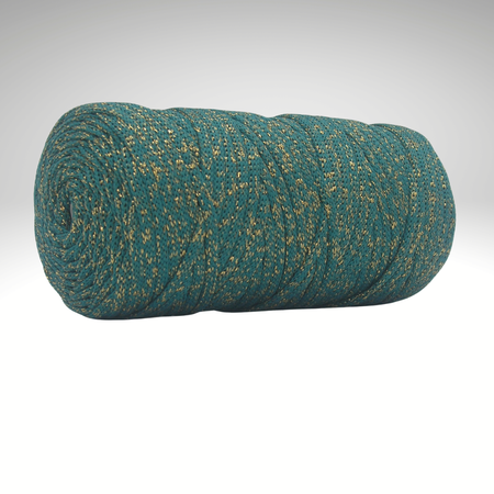 PEP-5/F (100 m) flache Satinkordel mit Metallic-Garn-Anteil
