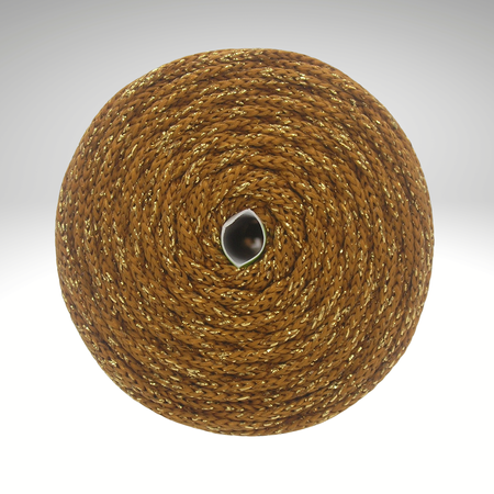PEP-5/F (100 m) - flat satin cord with metallic yarn