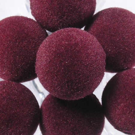 spheres 20 mm flocked beads