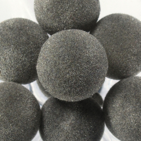 spheres 16 mm flocked beads  