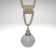 PK - 07 / CHROME (1 pcs) modern tieback