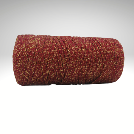 PEP-5/F (100 m) flache Satinkordel mit Metallic-Garn-Anteil