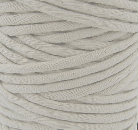 BW - 5mm (100m) cotton string, twisted.