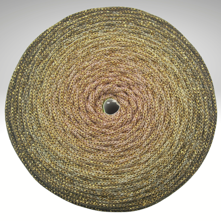 PEP-5F/OMBRE (250 m) Flache, satinierte Kordel, dreifarbig