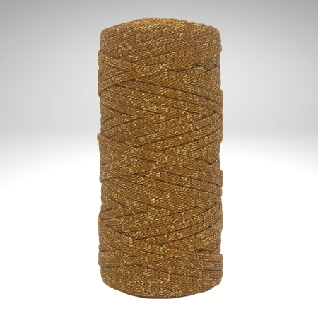 PEP-5/F (100 m) - flat satin cord with metallic yarn