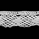 C - 089 (25 m) white cotton lace - 21 mm