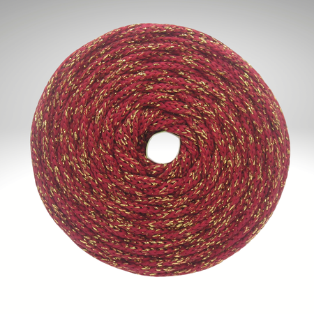 PEP-5/F (100 m) flache Satinkordel mit Metallic-Garn-Anteil