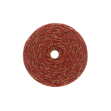 PEP-5/F (100 m) flache Satinkordel mit Metallic-Garn-Anteil