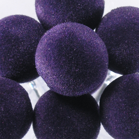 spheres 12 mm flocked beads 