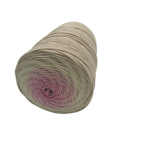 PEP-5/OMBRE (250 м) Плоский, атласный шнур, трехцветный